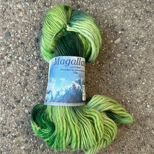 Magallanes Green Wool Yarn 100% Wool Made in Chile One Skein Color 305